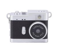 Plyisty Appareil Photo Porte-clés Petit Appareil Photo Numérique Rétro avec Filtres de Lumière LED pour Adolescents Adultes Photographie Débutants Voyage Apprentissage Enregistrement (Black)