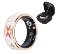 Plyisty Bague Connectée pour Femmes Et Hommes, Tracker D'activité Physique, Compteur De Pas, Suivi du Sommeil, Modes Multi-Activités, Étanche IP68, (7 ID : 17,3 mm/0,68 Pouces, circonférence : 54,3)