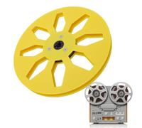 Plyisty Bobine de Ruban Adhésif Vide de 7 Pouces, ABS 1/4 Pouces, Bride | Vintage pour les Platines Pioneer TEAC ReVox et Studer, 8 Trous de Bride, Utilisation Bobine à Bobine, Comprend 2 Joints,