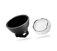 Plyisty Boîte à Lumière Flash Carrée de 15 Cm, Flash Universel carré Facile à Installer avec Diffuseur à Grille en Nid d'abeille, pour Photographie de Produits de Portrait, éclairage de