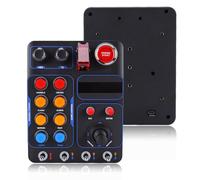 Plyisty Boîtier De Boutons CB1 Racing, Commande De Simulation De Conduite Avec 19 Boutons, 30 Options Programmables, Rétroéclairage RVB, Port USB, Pour PC 11 10 8 7