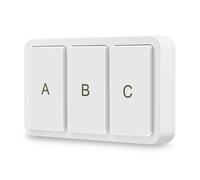 Plyisty Bouton sans Fil Zigbee, Télécommande 3 Voies pour Maison Intelligente