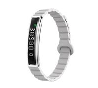 Plyisty Bracelet Intelligent, Bande d'activité Portable et Tracker de Fitness, Bracelet Magnétique Smart Wrist avec Contrôle de L'application (Silver)