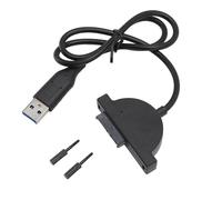 Plyisty Câble Adaptateur USB 3.0 vers 7 + 6 Slimline SATA, Câble USB 2.0 vers SATA, échangeable à Chaud, pour Lecteur Optique CD DVD ROM pour Ordinateur Portable