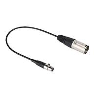 Plyisty Câble Audio Mini 3 Broches XLR Femelle vers XLR 3 Broches mâle, connecteur Adaptateur de Cordon Mini XLR 3 Broches Femelle vers mâle, pour diverses caméras, Microphones
