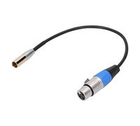 Plyisty Câble Audio Mini XLR Mâle vers XLR Femelle à 3 Broches, 30cm, pour Caméras BMPCC 4K 6K et autres équipements professionnels