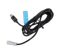 Plyisty Câble d'alimentation de Type C adapté à BMPCC, Cordon d'alimentation du Connecteur Féminin de Longueur de Longueur de 200 Cm à 2 Broches, Alimentation Stable pour