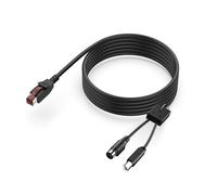 Plyisty Câble D'alimentation USB vers DIN 3 Broches 24 V, USB 2.0 B Mâle vers Hosiden Mâle, pour Imprimante, Scanner de Codes-barres, équipement Médical, 1,8 M