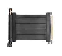 Plyisty Câble D'extension PCIE 4.0 X16, Cordon Adaptateur de Carte Graphique, Câble GPU Riser Prise en Charge de la Transmission de Données Graphiques Haute Vitesse, Longueur 10cm, pour