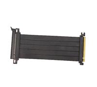 Plyisty Câble D'extension PCIE 4.0 X16, Large compatibilité, Conception PCB de Signal Flexible à 180 Degrés, Câble D'extension PCIE 4.0 Haute durabilité, pour GPU RTX 4000, RX 7000 (Black)