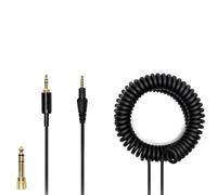 Plyisty Câble enroulé pour Pioneer DJ HDJ-CUE1 HDJ-CUE1BT HDJ-X5 HDJ-X7 HDJ-S7, Rallonge de Remplacement de Câble Audio, avec Adaptateur 6,5 Mm