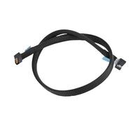 Plyisty Câble MCIO à MCIO 8X PCIe 5.0, Transfert de Données Haute Performance, Câble Droit vers Le Câble 5.0 Droit, pour Les Centres de Données, Commutateurs, Routeurs