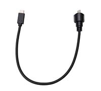 Plyisty Câble USB C à Montage sur Panneau, Connecteur fileté IP67 étanche | Transfert de Données USB 2.0 et Charge, 2A 60V, pour Tableau de Bord de Voiture, Bateau, Moto, avec Capuchon Anti-poussière