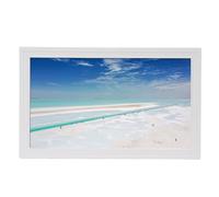 Plyisty Cadre Photo Numérique 21,5 Pouces, écran LCD LED Tactile 1920 X 1080 avec Contrôle par Application 7.0, pour la publicité Vidéo et Le Partage à Distance (Prise UE)