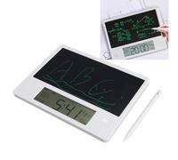 Plyisty Calendrier de Tablette de Planificateur Numérique électronique, Tablette D'écriture LCD Magnétique, Affichage de L'heure, de la Température, de l'humidité, Tableau de