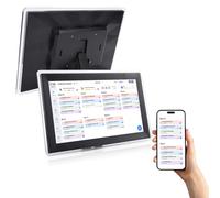 Plyisty Calendrier Numérique Wifi, Agenda Mural 15,6 Pouces, Tableau Des Tâches Ménagères, Écran Tactile Interactif HD Intelligent, Application Pour Téléphone, 32 Go (EU)