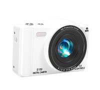 Plyisty Came DE CAMERIE du Camis NIFI Digital 75MP 4K CAMERIE Zoom 16X avec AUTOFOCUS Flash 2,8 Pouces Caméra pour Paysage Portrait Portrait Caméra Lightweight pour Aventures en Plein Air (White)