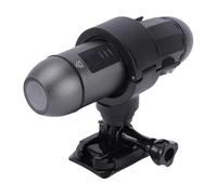 Plyisty Caméra d'action 4K, Caméra de Casque WiFi à Double Objectif Avant et Arrière avec Bracelet de Contrôle, étanche IP66 Anti-secousse pour Moto Vélo