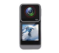 Plyisty Caméra d'action 4K, écran Tactile 20MP 1,3 Pouces, Objectif Grand Angle 140 ° avec EIS 6 Axes, Boîtier étanche, Pince Magnétique, pour la Plongée, Le Cyclisme et Le Ski