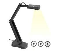 Plyisty Caméra de Documents USB 4K 8 MP avec Micro AI, LED à 3 Niveaux, Fonction D'inversion d'image, Visualiseur USB Pliable pour Format A3/A4, Enseignement à Distance, Réunions en Ligne