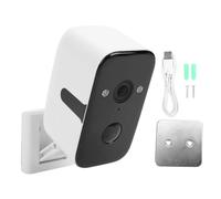 Plyisty Caméra de sécurité 2K, Alimentée par Batterie 4G, 5 200 MAh, Détection PIR Intérieure et Extérieure, Reconnaissance Humaine AI avec Support Magnétique Rotatif à 180 Degrés (148)