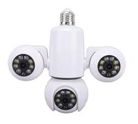 Plyisty Caméra de sécurité à Ampoule, 6 MP HD WiFi, Surveillance Intelligente sans Fil avec Détection de Mouvement, Contrôle par Application, pour Une Utilisation Intérieure et