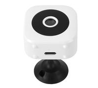 Plyisty Caméra de sécurité HD 1080P, Caméra sans Fil WiFi pour Animaux de Compagnie avec Lumières LED Rouges, Nocturne, Conversation Bidirectionnelle, Détection de Mouvement, (White)