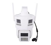 Plyisty Caméra de sécurité WiFi, Caméra PTZ sans Fil à Triple Objectif 6 MP avec Détection Humaine, Couverture à 360 Degrés, étanche IP66, pour la sécurité Intérieure et Extérieure de