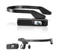 Plyisty Caméra Frontale 2,7K, Caméscope 2,7K 30 IPS 12 MP, Grand Angle 110°, Contrôle Via Application WiFi, Écran 0,96 Pouces, Stabilisation 2 Axes, pour Le Cyclisme Randonnée (avec Carte mémoire