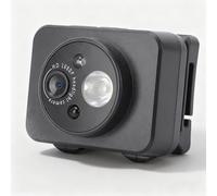 Plyisty Caméra Frontale avec Éclairage LED, Caméra Vidéo Portable 1080P 2MP, Lampe Frontale LED, 1000Mah pour Le Cyclisme Nocturne, La Pêche, Prend en Charge Jusqu'à 128G (sans Carte mémoire)