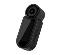 Plyisty Caméra Magnétique à Pouce, Résolution 2,7K, écran de 1,47 Pouces, Caméra d'action avec Intervalle D'enregistrement de 120 Minutes et Port de Type C, pour Le Cyclisme, Le Ski, la (Black)