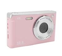 Plyisty Caméra Numérique 4K Portable avec Zoom 16x Focus Auto, pour Les Débutants, Est livré avec Un Sac de Rangement (Pink)