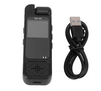 Plyisty Caméra Portée sur Le Corps 4K, Prend en Charge 128 Go de Mémoire, Caméra d'action Portable avec Objectif Rotatif à 180° et Arrière, Autonomie de 6 Heures, pour Les Forces de