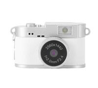 Plyisty Caméra Vidéo 2K FHD, Photo 2MP, écran Couleur 1,47 Pouces intégré 4 Filtres Flash LED, Appareil Photo Porte-clés Rechargeable, Petit Appareil Photo Numérique Rétro (White)