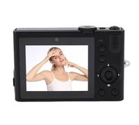 Plyisty Caméra Vidéo 64MP 5K avec Lentilles Doubles Arrière Avant, Caméra de beauté à écran Tactile pour Paysages Selfies, WiFi Remplissage de Télécommande de Télécommande de Lumière (Black)