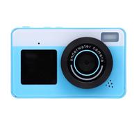 Plyisty Caméra Vlog Zoom 48MP 18X avec Deux écrans HD, Enregistrement Vidéo 4K, Caméra CCD Offre Une Expérience D'imagerie, IP68 Proof pour Les Sports Nautiques (Blue)