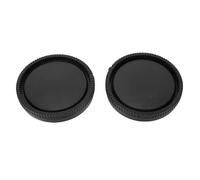 Plyisty Capuchon D'objectif Arrière avec 3 Encoches, Kit de Capuchon de Protection pour Boîtier D'appareil Photo NEX et Objectifs à Monture E, Conception Empilable avec Couvercle