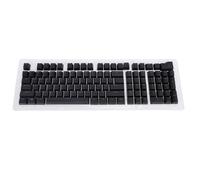Plyisty Capuchons de Touches de Clavier Arabe 112 Touches, Ensemble de Touches de Clavier Mécaniques Translucides ABS, pour Claviers 61 64 68 84 87 96 98 100 104 108 Touches (Black)