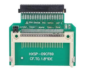 Plyisty Carte CF Compact Flash Merory à 50 broches, adaptateur de convertisseur de disque dur IDE SSD de 1.8 pouces pour restaurer les données informatiques