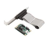 Plyisty Carte d'Extension de Port Parallèle PCIe, CH382L Puce Principale 1P DB 25 Broches Minipcie Interface Industrial Ltp1 PCIe Riser Card pour 98SE ME NT 4.0 2000 XP Vista