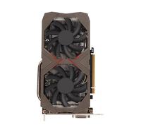 Plyisty Carte Graphique 6 Go GDDR6 192 Bits, GPU 1680 MHz, Double Ventilateur de Refroidissement, PCI Express 3.0 X16 pour Les Jeux