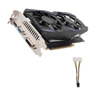 Plyisty Carte Graphique GTX550Ti 6 Go, Noyau GF116, Mémoire GDDR5 6144 Mo/192 Bits, Conception à Double Ventilateur, Sorties/VGA/DVI, pour Ordinateurs de Bureau (GTX550Ti 6 Go)