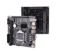 Plyisty Carte mère H110 LGA 1151, Prise en Charge des processeurs 6e, 7e et 8e générations, CPU 14 nm, 2 emplacements DDR4 M.2 NVMe, Serial ATA3.0 6 GB/s PCI E X16 Mini-ITX