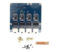 Plyisty Carte PCIe vers 4 Ch 2,5G ETH, Carte D'extension Lecteur avec Plug and Play, Indicateurs LED Vert Jaune, pour Appareil Rasp Pi 5