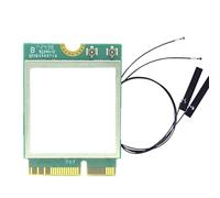 Plyisty Carte sans Fil WiFi 6E pour Ordinateur Portable, 1800 Mbps NGFF M.2 2230, avec Bluetooth 5.2 et Doubles Antennes 8 DBi,4 GHz/5 GHz, MU-MIMO, pour 10/11 (64 Bits)