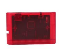 Plyisty Cartouche de Jeu Mega Drive V3 Pro pour Genesis et Master System, Chariot Flash 3000 en 1 avec Carte de 4 Go, Sauvegarde des états et CD BIOS, Accessoire de Console de Jeu Rouge