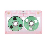 Plyisty Cassette Sonore en Métal pour Enregistrement de Musique, Enregistrement sur Bande Analogique Principale, Excellent Choix de Cadeau pour Les Groupes, étui Transparent avec Papier