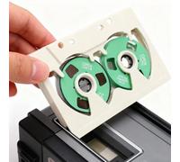 Plyisty Cassette Vierge Bobine à Bobine, Enregistrement de 50 Minutes, Biais Normal de Type I, Coque ABS pour la Musique, Effets Visuels Vintage et Cadeau pour Les Musiciens