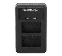 Plyisty Chargeur de Batterie Double pour Appareil Photo USB NP FW50 pour A6000 A6400 A7M2 A7R2 S2 A6300 A6100 A5100 ZVE10, Chargeur de Caméra USB Ultra Fin avec Écran LCD, 5 V