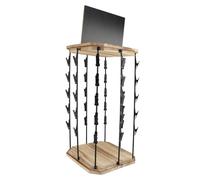 Plyisty Chip -RCK -gastage 40 Clips Organisateur de Collations Compactes pour écran de Vente au Détail Burning Light et Black Metal Strip